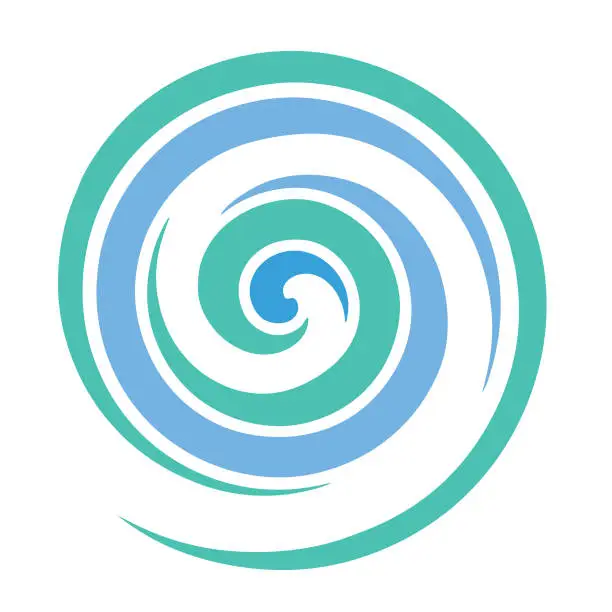 Vector illustration of Spiral concentric pattern