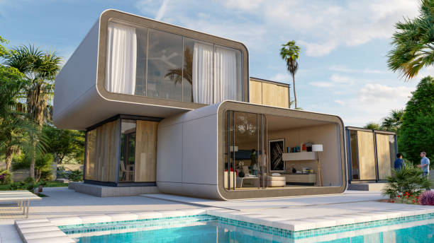 istock Stylish contemporary house 1398135821