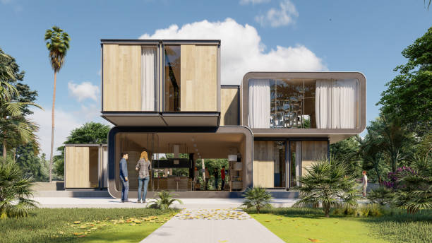 istock Stylish contemporary house 1398135868