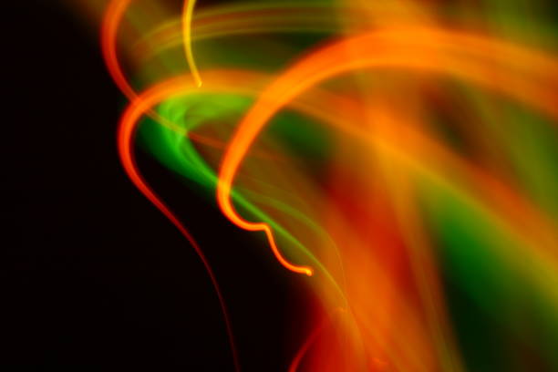 istock Curve light effect of orange line 1398137627