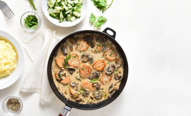 istock Pork medallions with mushroom sauce 1398137666