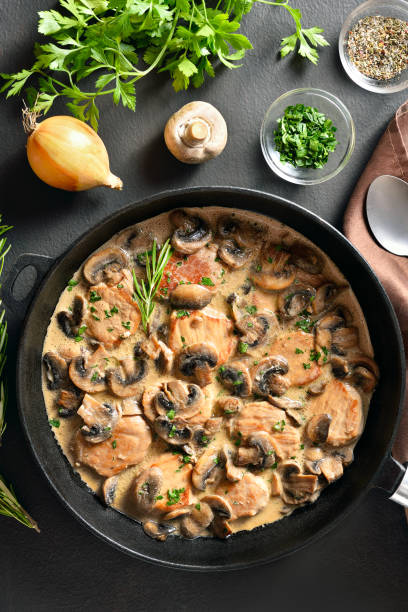 istock Pork medallions in mushroom gravy 1398137678