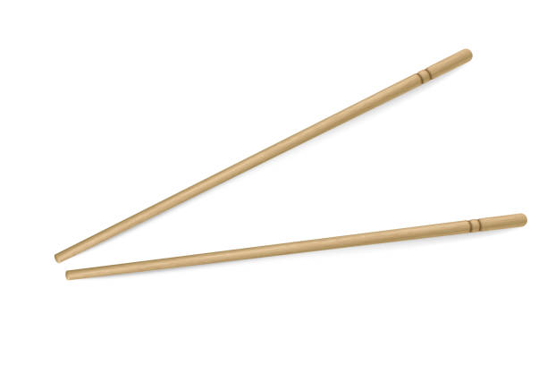 istock Vector realistic bamboo sticks. Two chopsticks. Design of the food theme 1398137791