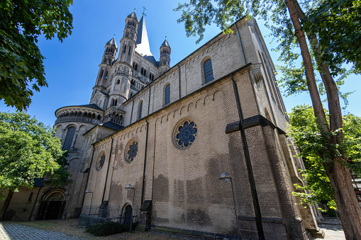 A landmark church in the Romanesque style.