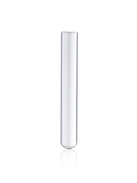 tubo de ensayo de laboratorio aislado sobre blanco - glass tube fotografías e imágenes de stock