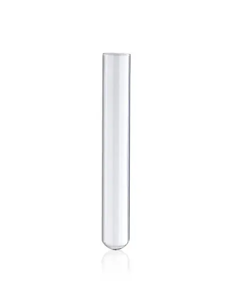 Photo of Laboratory test-tube isolated on white
