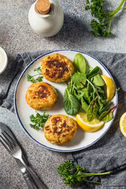 istock Homemade Fried Crab Cakes 1398141723