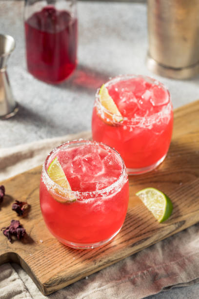 istock Cold Boozy Hibiscus Mezcal Margarita 1398142678