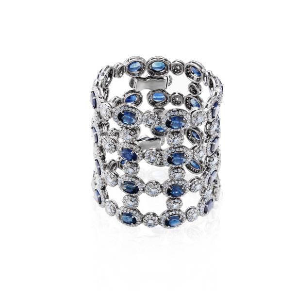 istock bracelet with sapphire and diamonds 1398142984