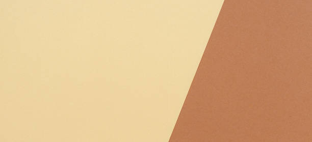 istock Color papers geometry composition background with beige and brown tones 1398144010