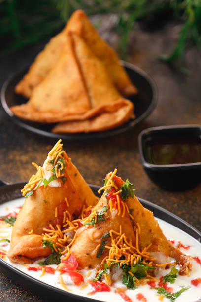 Curd Samosa Chaat