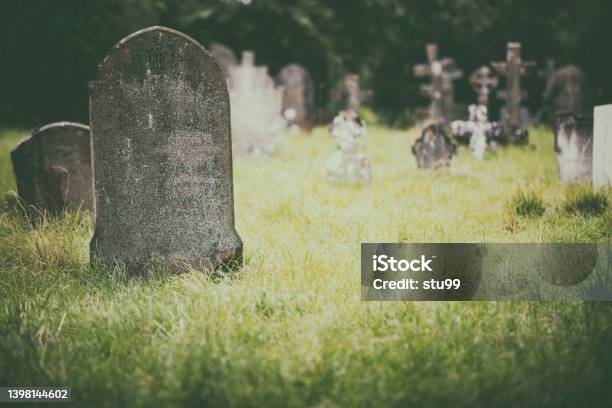 Tombstone Stock Photo - Download Image Now - Tombstone, Cemetery, Grave