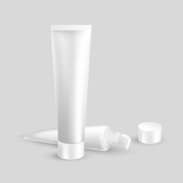 istock Two realistic packaging mockup template tube of cream 1398145554