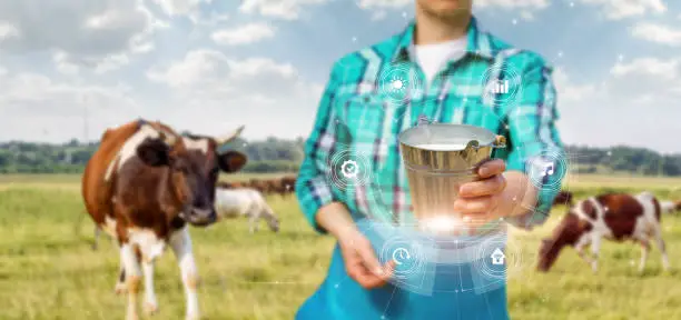 Modern technologies in agriculture and the dairy industry.