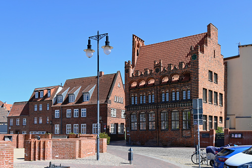 Wismar, Germany, May 8, 2022 - The Pastorate of St. Mary's Church in Wismar