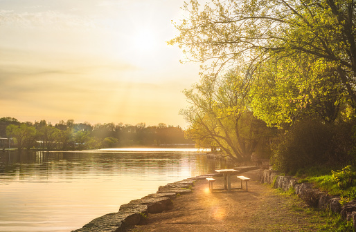 Hamilton, Ontario - Bayfront Park in the Early Evening