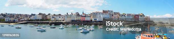 Panoramic View Of The Famous Fishing Port Of Rosmeur Near The Beautiful Town Of Douarnenez In The Finistere Department Of Brittany Stock Photo - Download Image Now