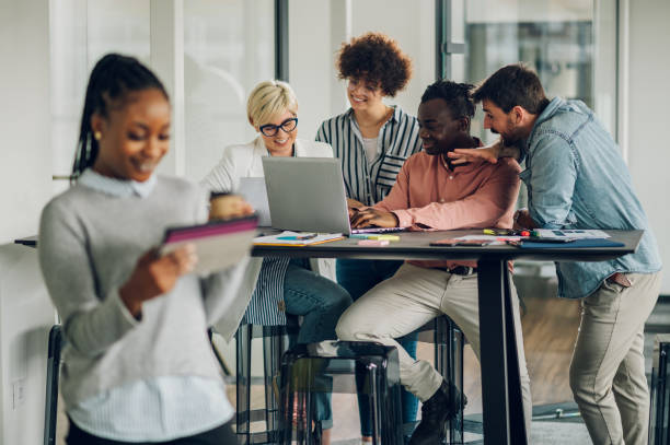 istock Multiracial work team having a meeting in the office 1398168639