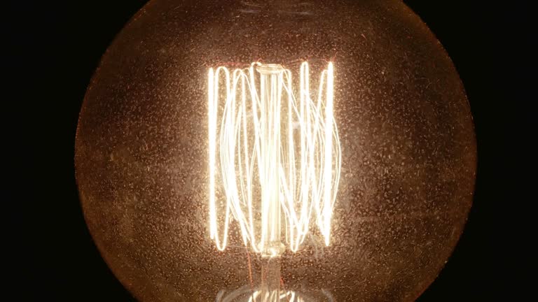 Incandescent Bulb Tungsten Close-Up