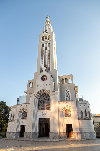 View of Sao Pelegrino Church in a beautiful sunny day in Caxias do Sul, Rio Grande do Sul, Brazil