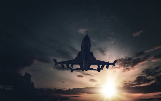 istock Jet fighters flying over the clouds. 1398187862
