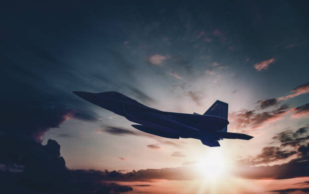 istock Jet fighters flying over the clouds. 1398187880