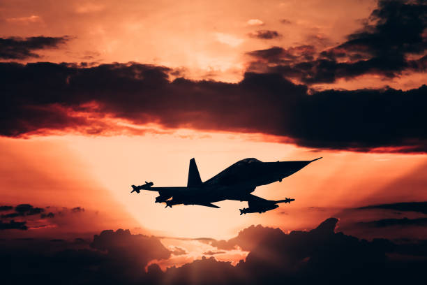istock Jet fighters flying over the clouds. 1398188953