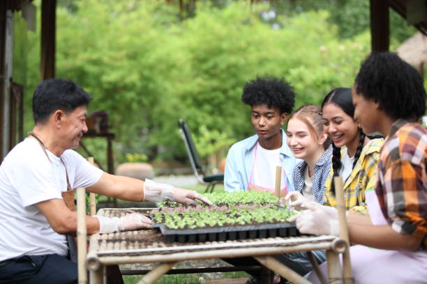istock friend student learning farmer at garden 1398197592