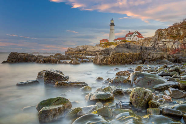 istock Portland Head Light  in Maine at Sunset 1398204683