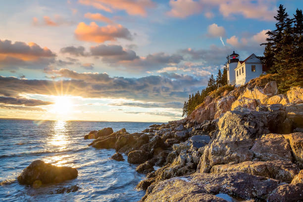 istock Bass Harbor Lighthouse in Maine 1398204684