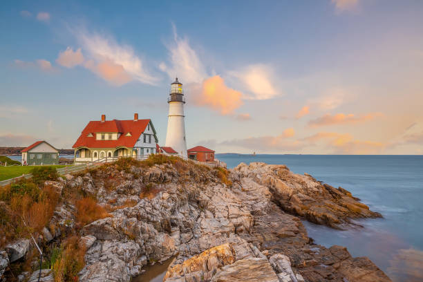 istock Portland Head Light  in Maine at Sunset 1398204697