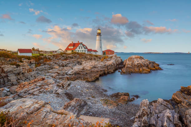 istock Portland Head Light  in Maine at Sunset 1398204728