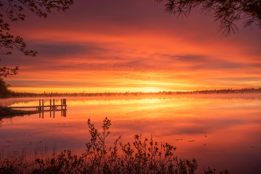 Marl Lake Orange Sunrise