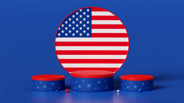 istock 3d rendering podium independence day 186 1398211858