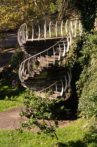Spiral staircase in park Cinquentenário in caxias do sul , rio grande do sul