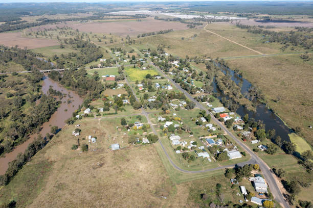 Yetman on the  Macintyre river, Australia.,