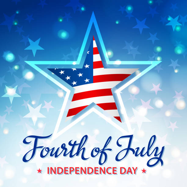 illustrations, cliparts, dessins animés et icônes de quatrième de juillet independence day star - fourth of july honor freedom square