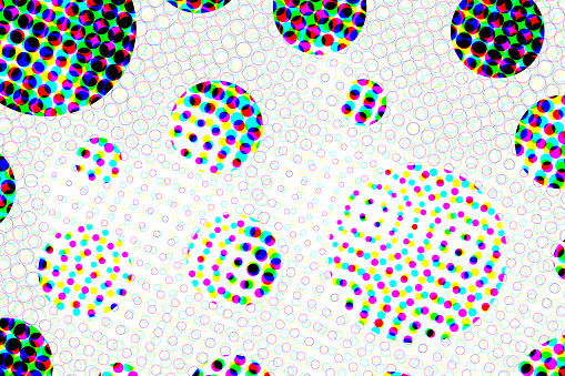 Dotted background of the colorful dots. Spotted textures