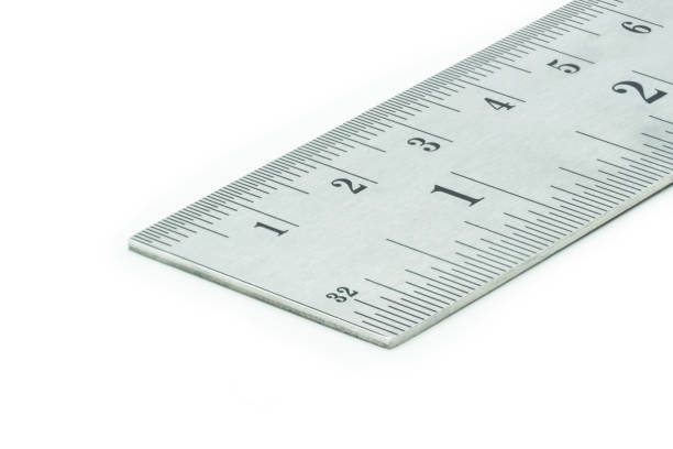 istock Steel metal silver ruler 1398237858