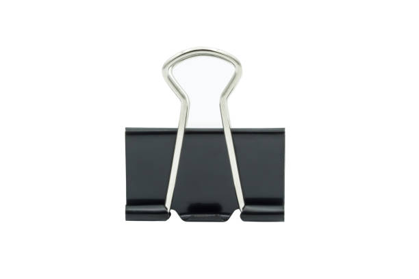 istock Black paper clip  isolated 1398237871