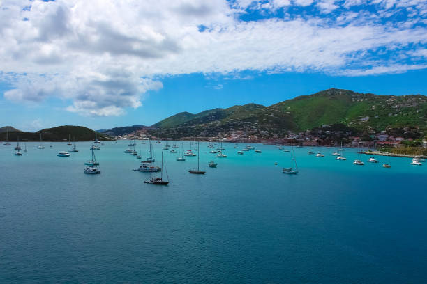 St. Thomas, USVI. Heavensight cruise ship dock in Charlotte Amelie at one of the US Virgin Islands.