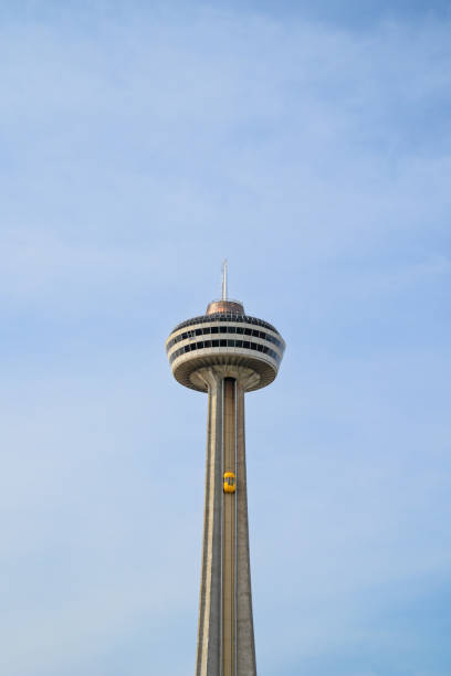 Niagara Falls, ON, Canada - April 30, 2022: Skylon Tower and its \