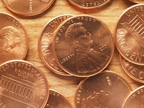 istock 1 cent coins, United States 1398244206