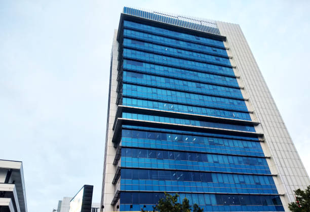 istock Photo of an office building with a modern architectural design 1398249051