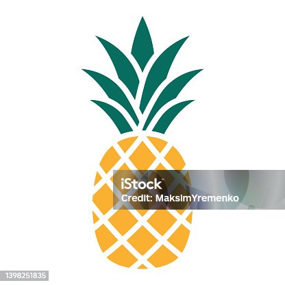 istock Pineapple icon. Pineapple tropical fruit. Vector illustration 1398251835