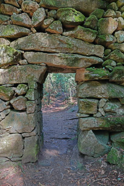 istock Passage through old dry stone wall Spain Galicia 1398254217