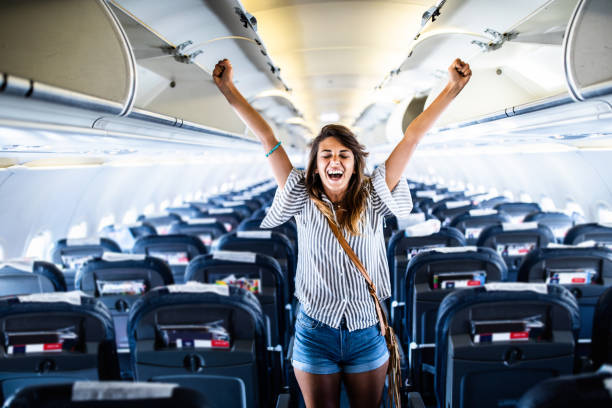 istock Yay, the plane has finally landed! 1398256999