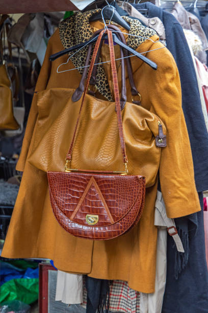 istock Leather Bags Flea Market 1398266655