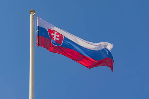 istock Slovakia Flag Blue Sky 1398266762