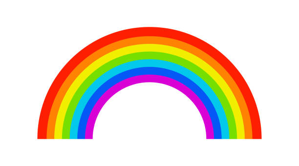 虹のアイコン。カラーアーチシンボル。ノアベクトルで神の契約に署名してください。 - 698点のイラスト素材／クリップアート素材／マンガ素材／アイコン素材